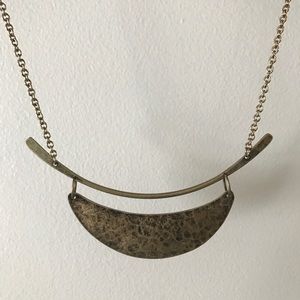 Beautiful gold statement necklace.