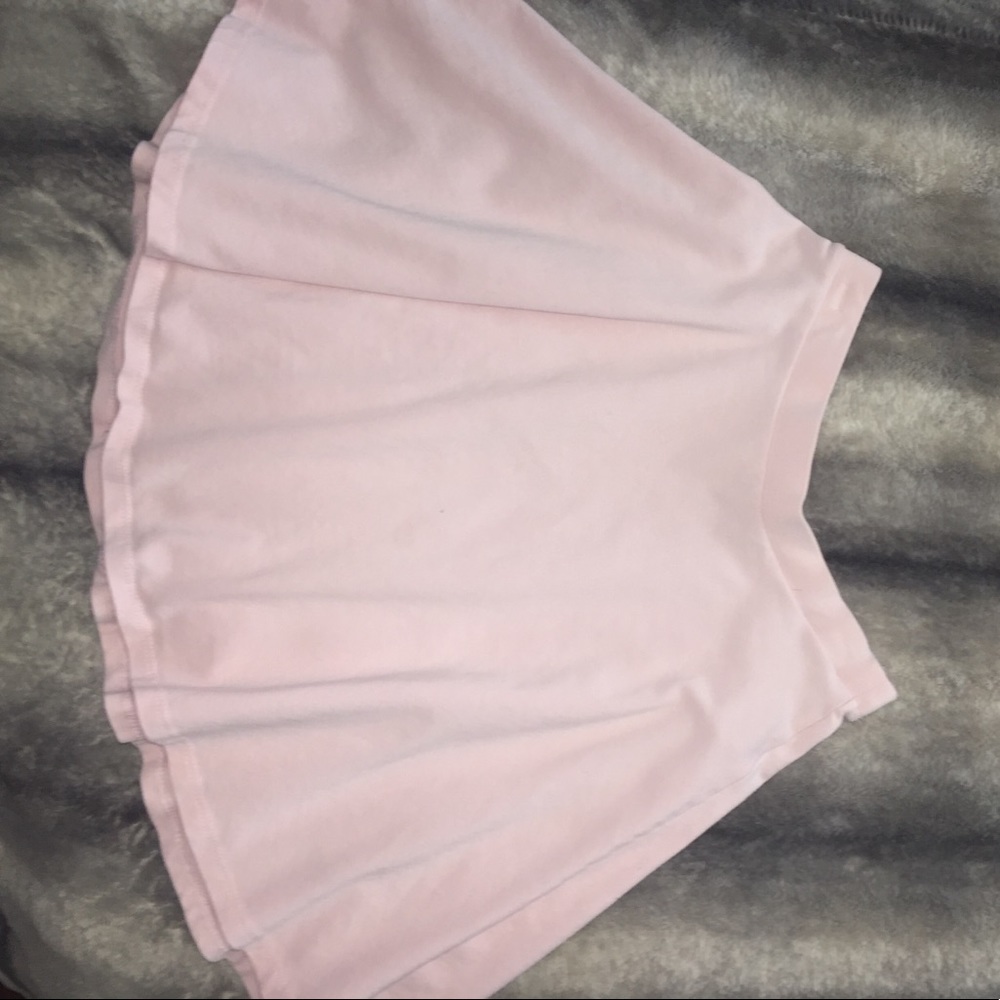 Light pink flow skirt