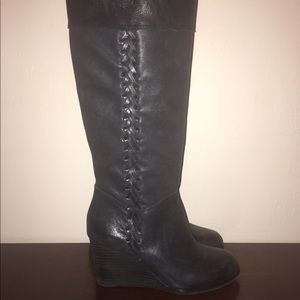 Lucky Brand Black leather boots
