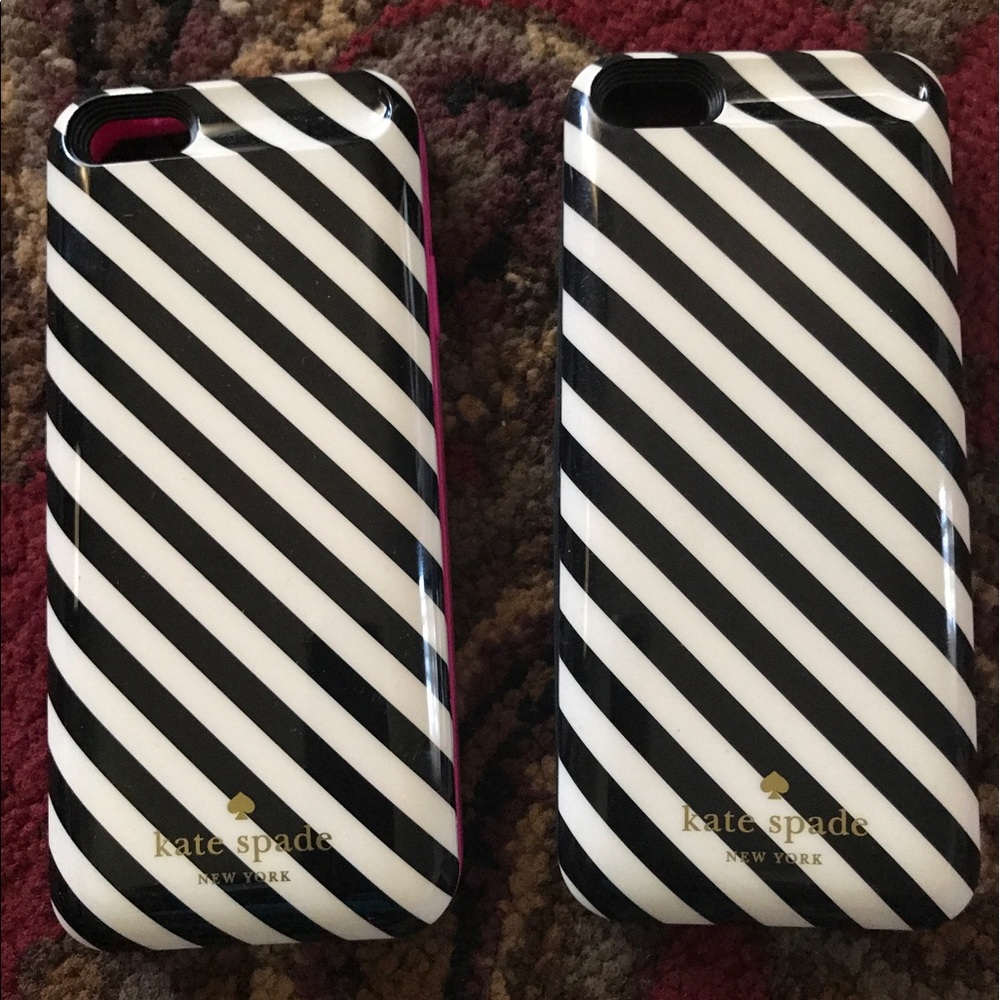 Two Nate Spade rechargeable phone cases