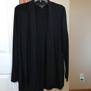 Ralph Lauren Black Cardigan Sz Large