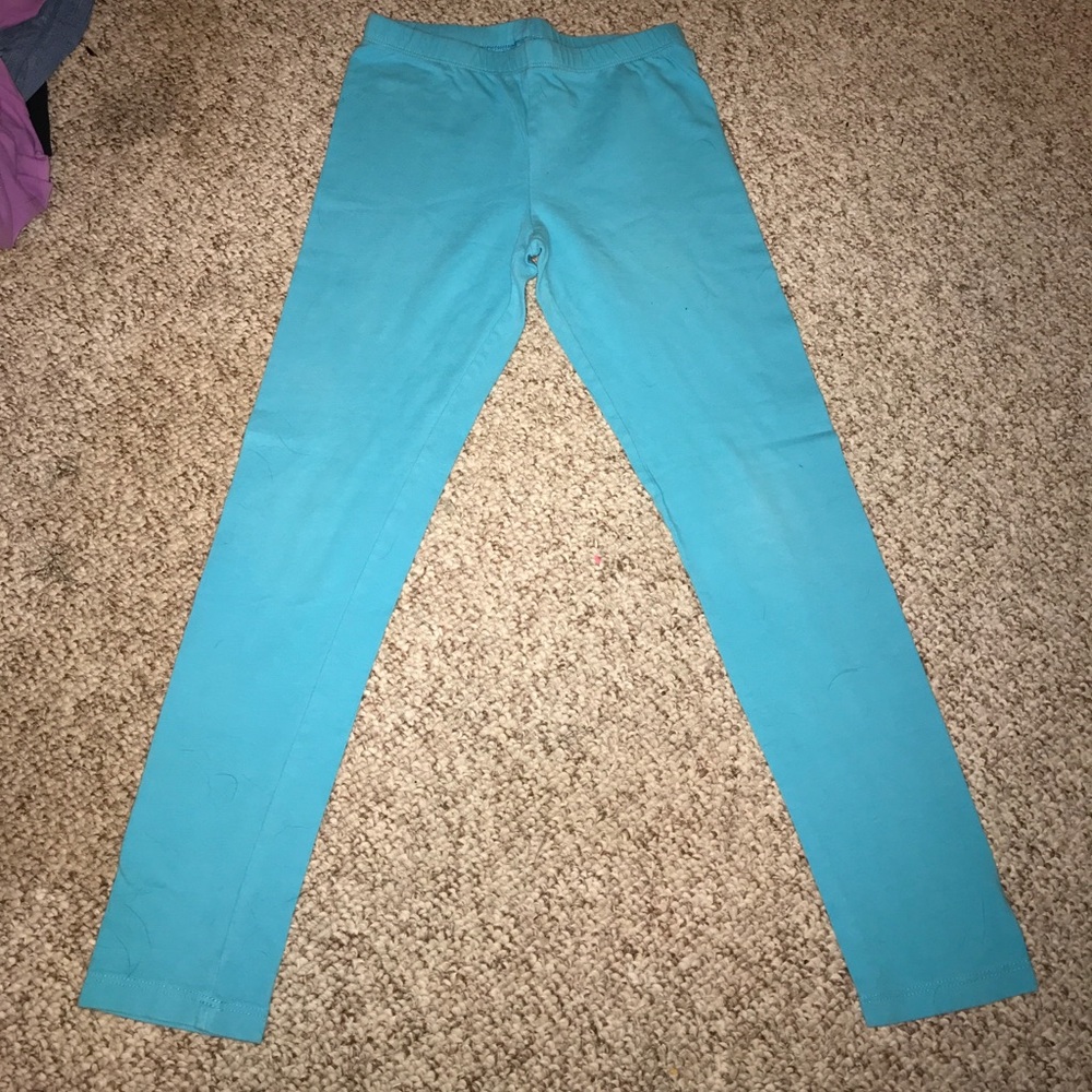 Blue leggings