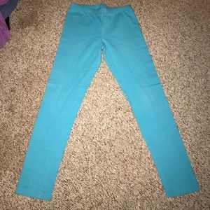 Blue leggings
