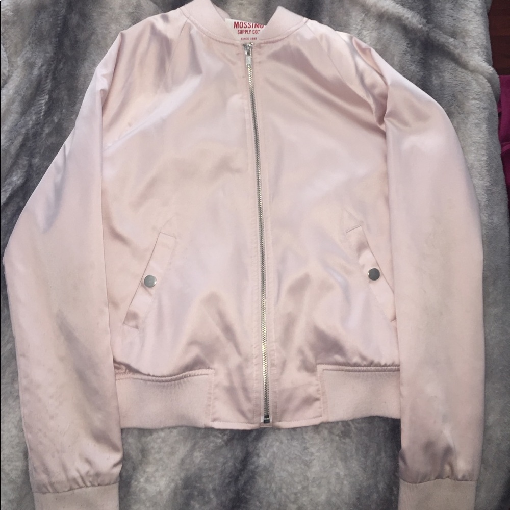 Light pink silky jacket
