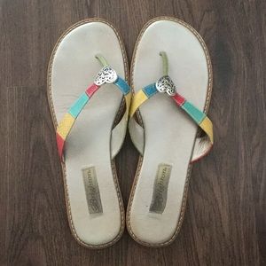 Authentic leather Brighton orla thong sandal