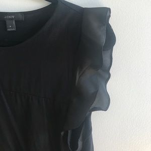 J. Crew Black Dress Shirt W/ Frills 🍒4/$20🍒