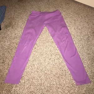 Lavender leggings kids large 10/12