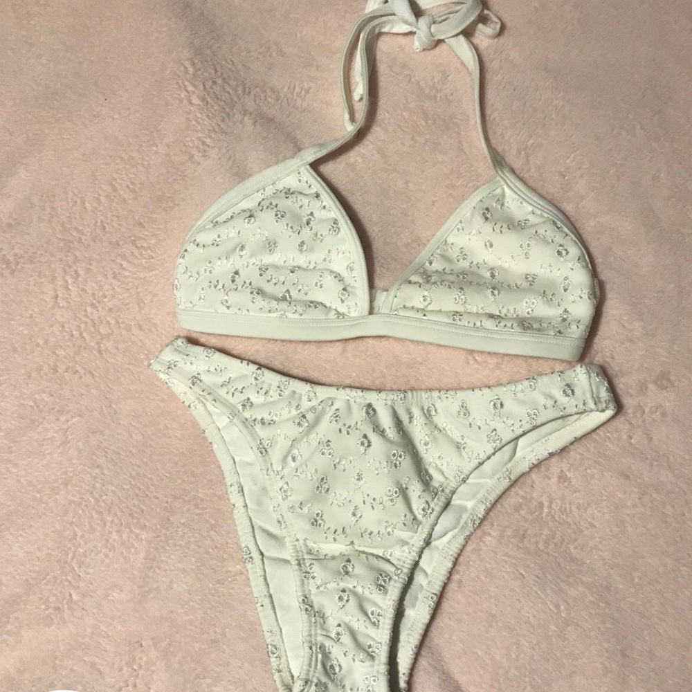 White vintage bikini Only tried on never worn.