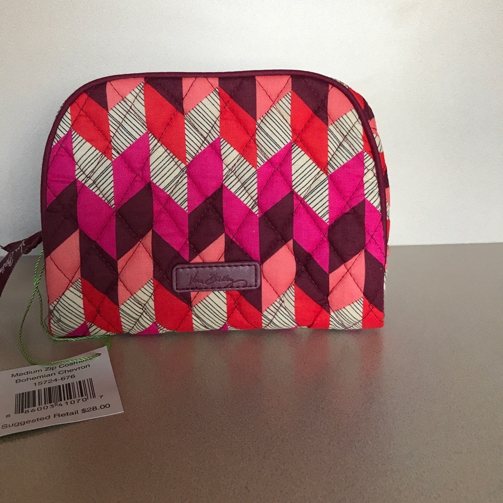 Vera Bradley Medium Zip Cosmetic Bag Case