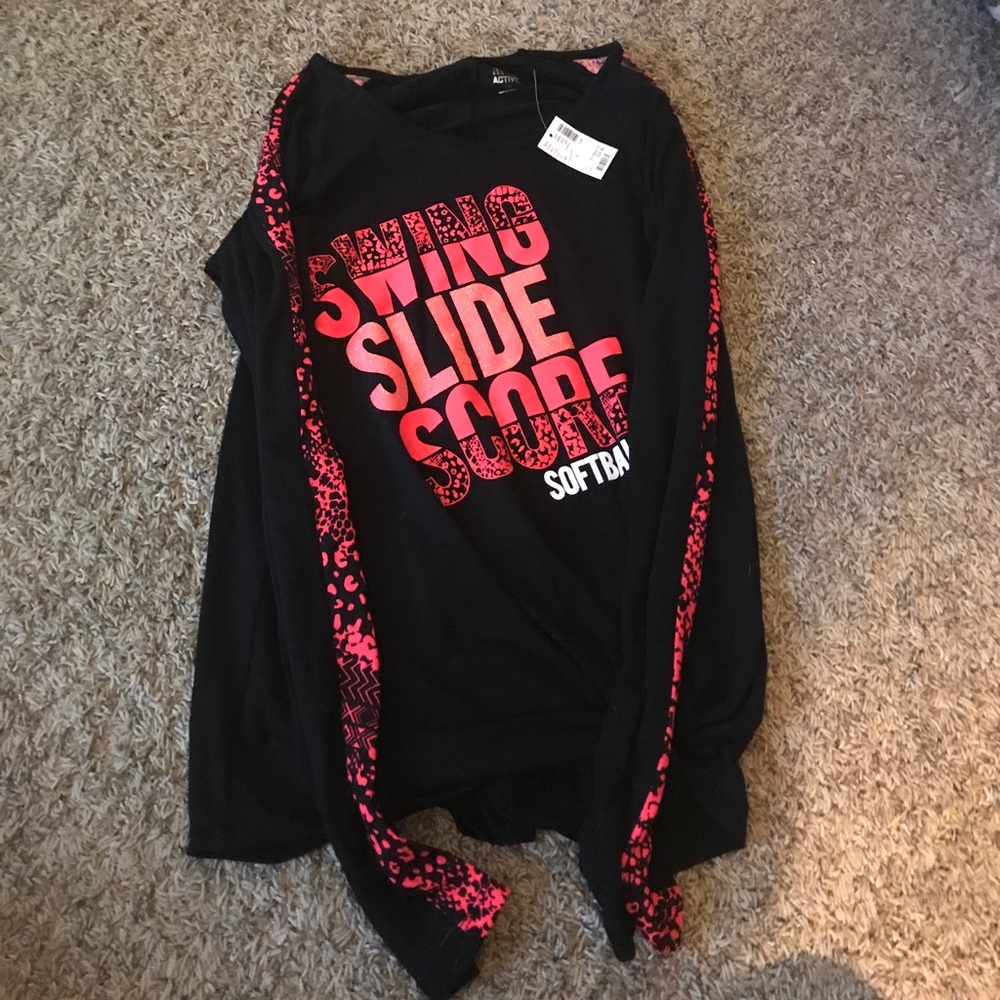 Justice kids softball shirt