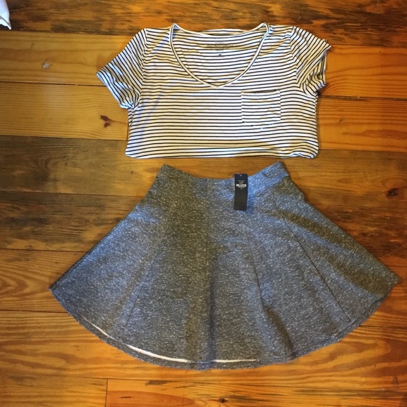 Gray skater skirt - Picture 1 of 2