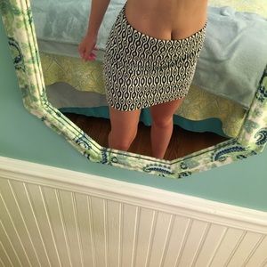Blue and White Print HM skirt