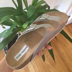 Steve Madden  holographic sandals