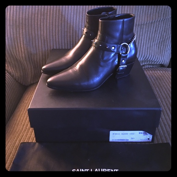 Saint Laurent Shoes - Saint Laurent harness booties