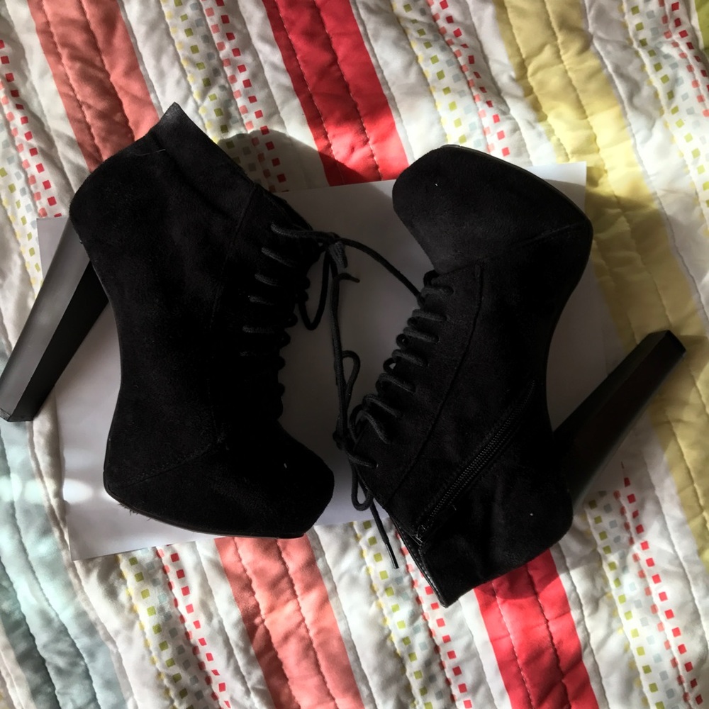 Platform Heel Booties