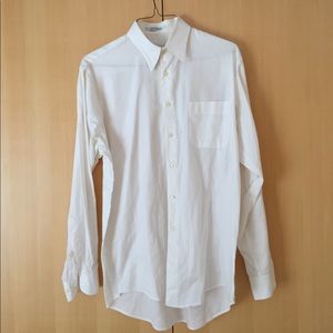 Men's white cotton shirt