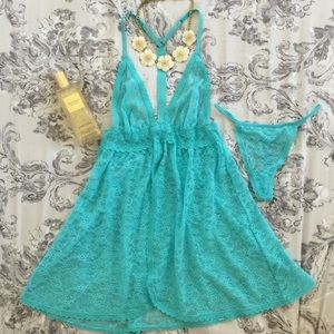 XS Lace Baby Doll Victoria's Secret