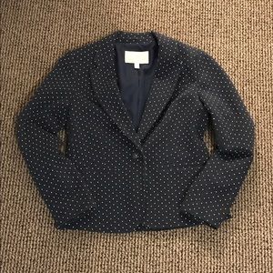 Banana Republic Factory Navy Dot Blazer