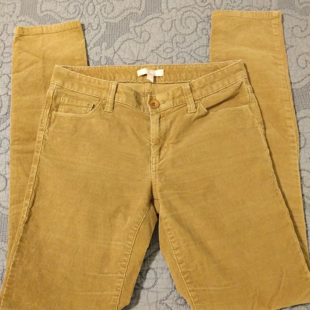 Banana Republic tan corduroy skinny pants