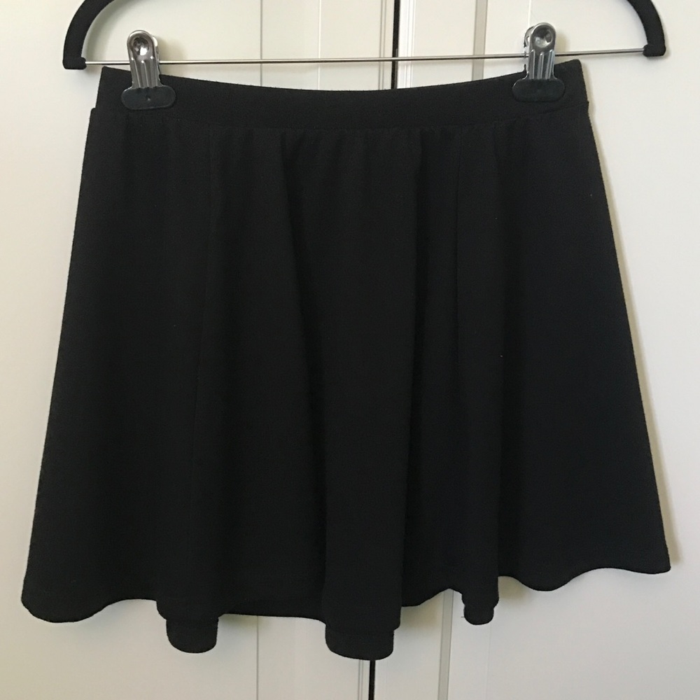 Black flowy skirt