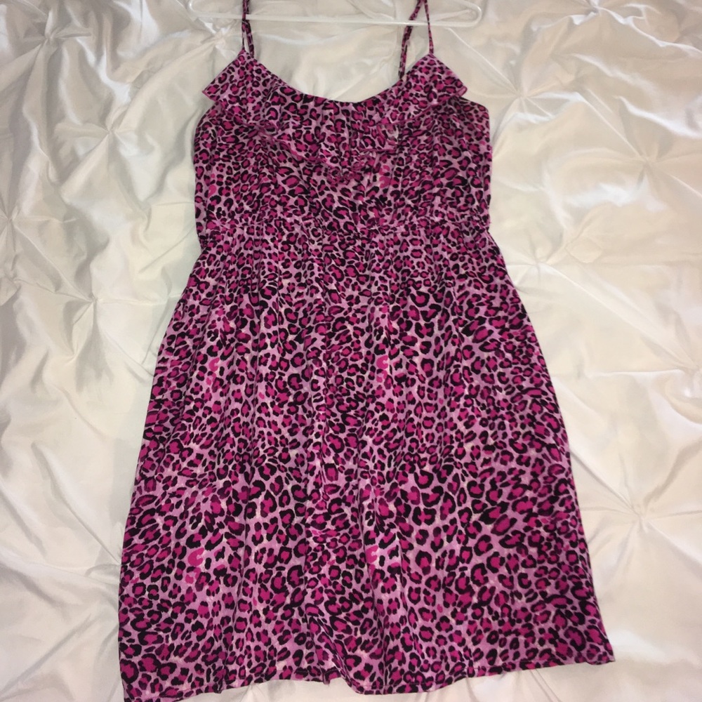 Rue 21 Pink leopard print dress XL