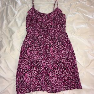 Rue 21 Pink leopard print dress XL