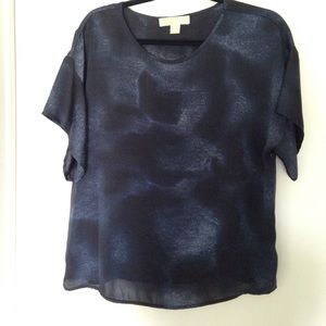 Michael Kors silk-feel blouse Sz Med Like New