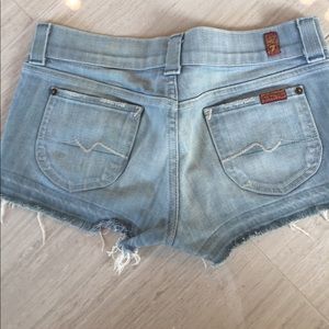 Cutoff 7 for all mankind jean shorts