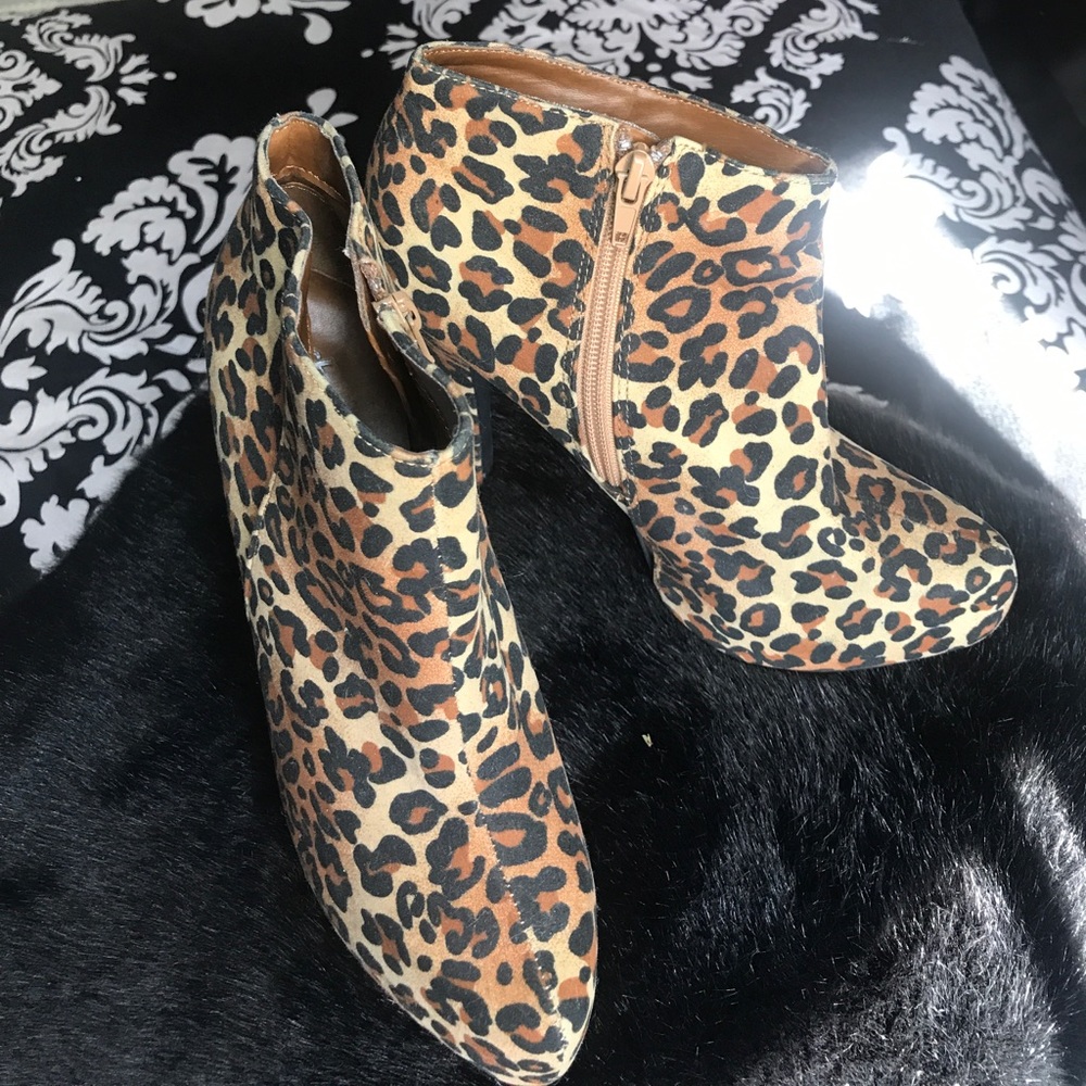 Cheetah Print Booties