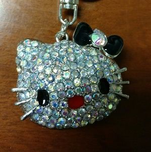 Hello Kitty jeweled keychain NWOT