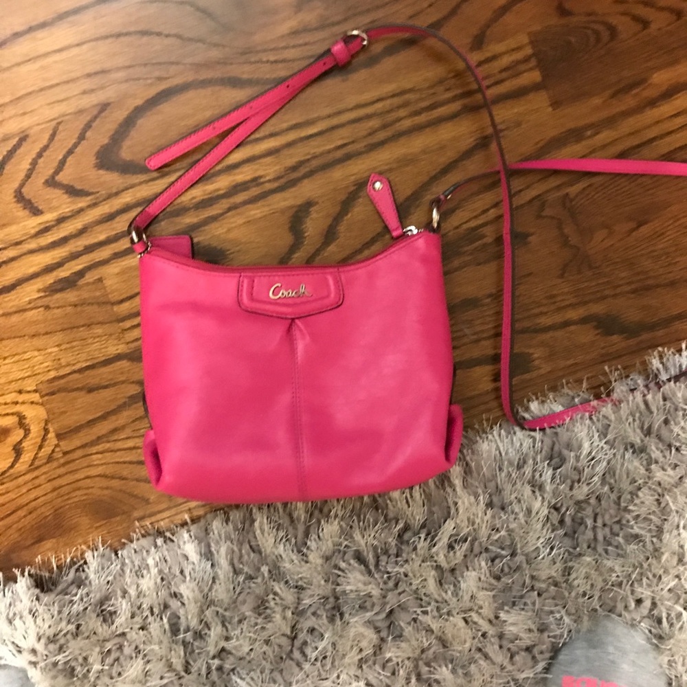 Pink coach purse