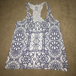 Razor back tank top