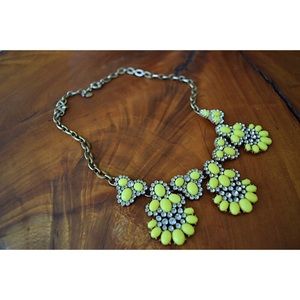 FINAL SALE: J CREW Yellow Stone & Crystal Necklace