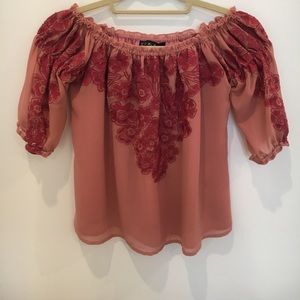 Off the shoulder For Love And Lemons top