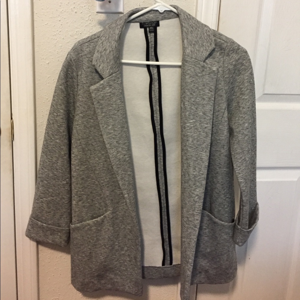 Topshop Grey Blazer