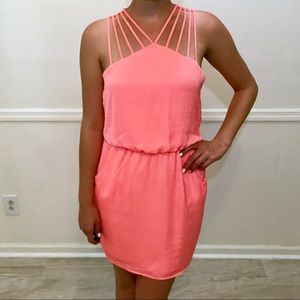 Strappy Peach Dress