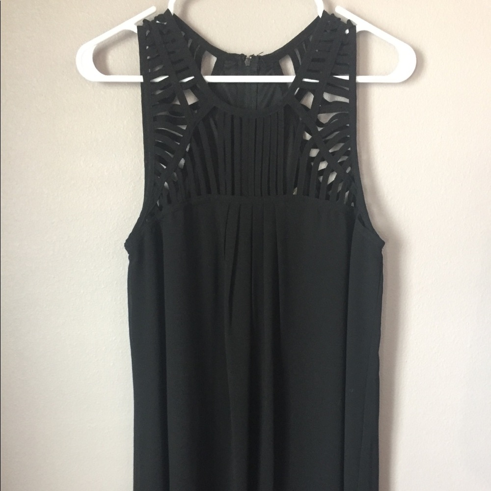 Black dress with cutouts