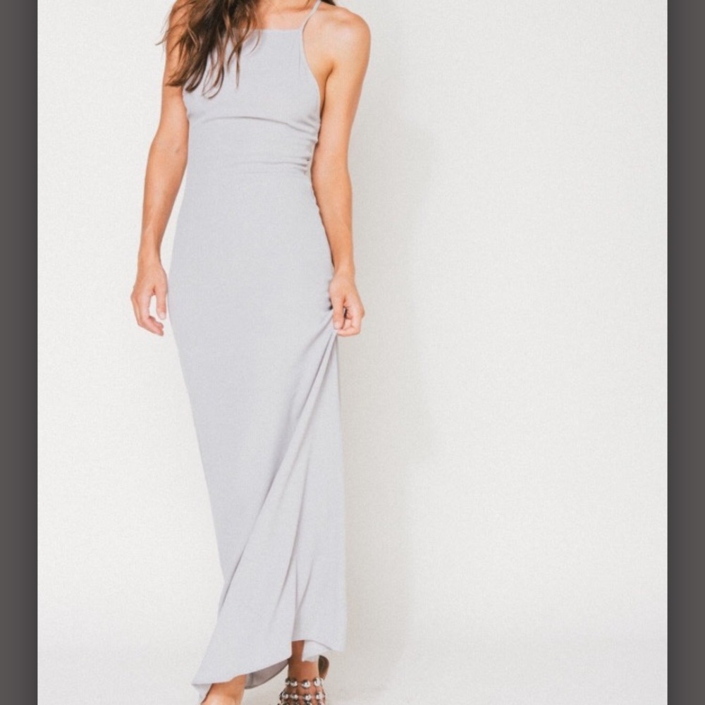Flynn Skye Adaline Maxi Dress grey NWT size XS