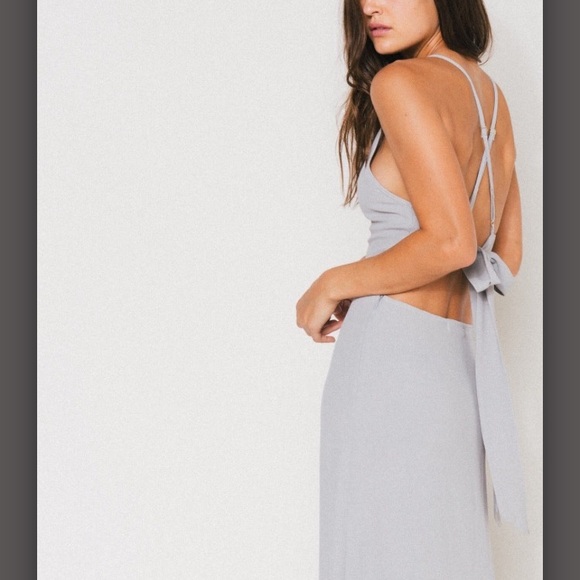 Flynn Skye Adaline Maxi Dress grey NWT size XS - Picture 2 of 8