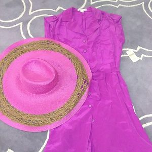 Coldwater Creek Silk Tunic w Hat