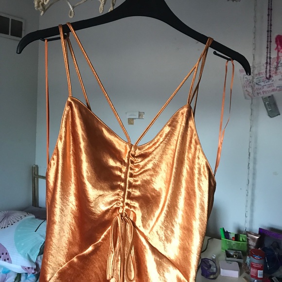 Topshop Dresses & Skirts - Top shop strappy satin dress