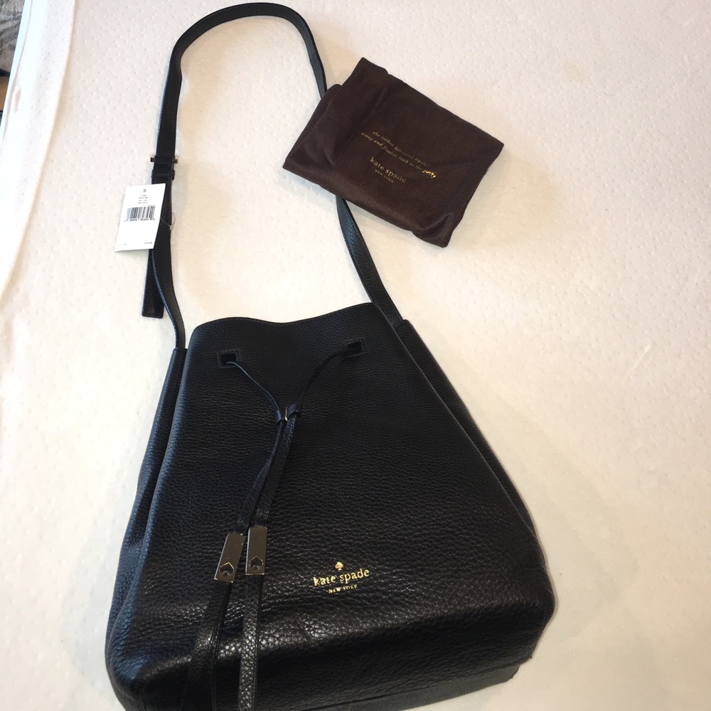 Kate spade bucket bag w/  drawstring closure