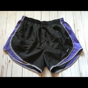 Gray and Purple Nike Shorts