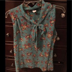 Floral chiffon blouse