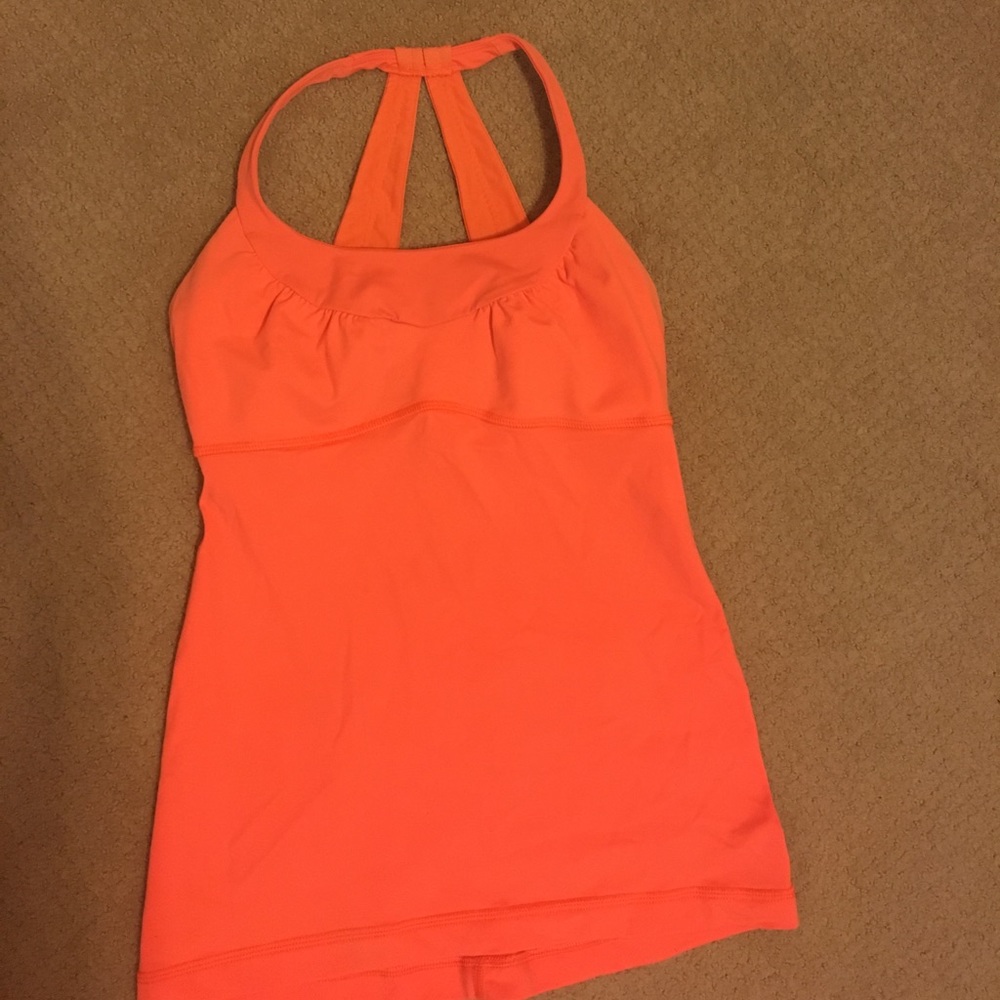 Orange Lululemon tank top