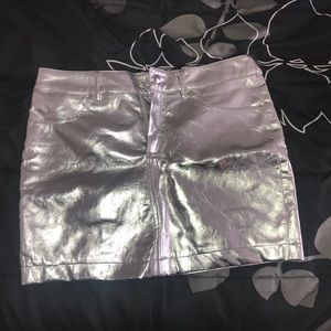Metallic skirt