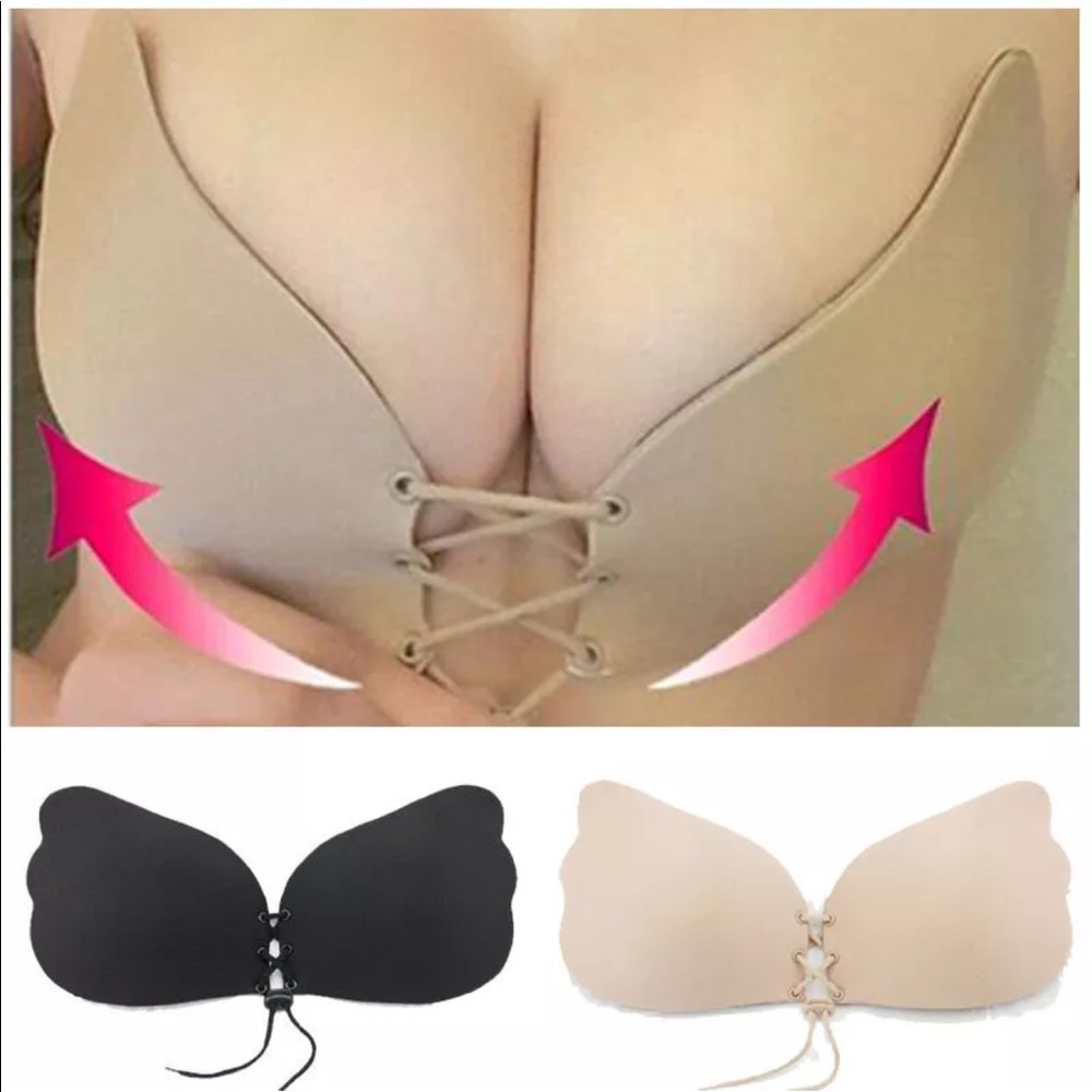 Silicone push up backless bra