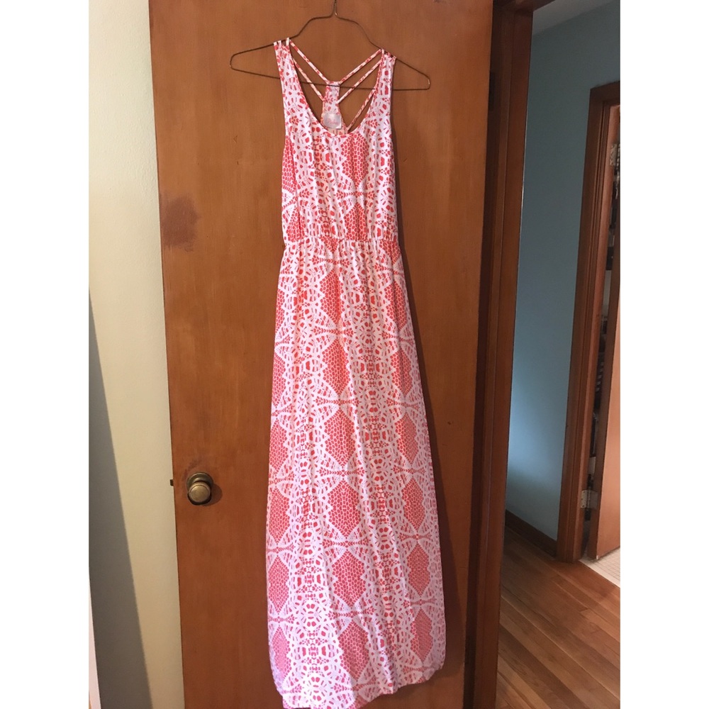 Parker Coral Maxi Dress size XS