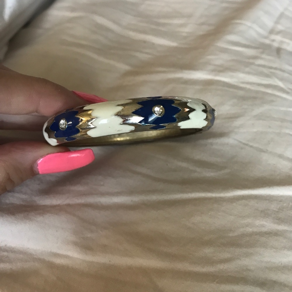 Landau enamel bangle bracelet