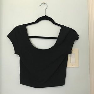 Black crop top